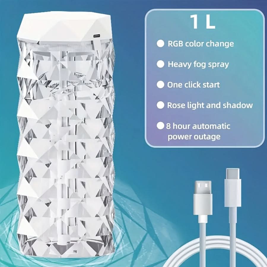 USB Air Humidifier with Night Light & Aromatherapy