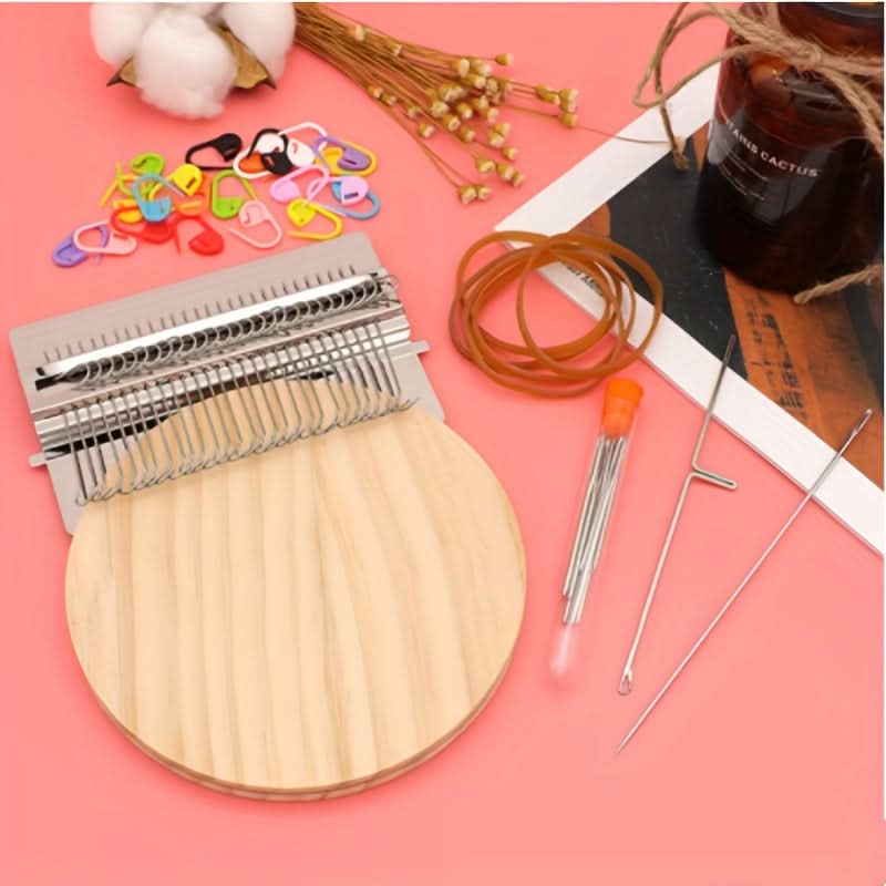 Mini Wooden Weaving Loom – DIY Fabric Craft Tool for Handmade Pet Clothing
