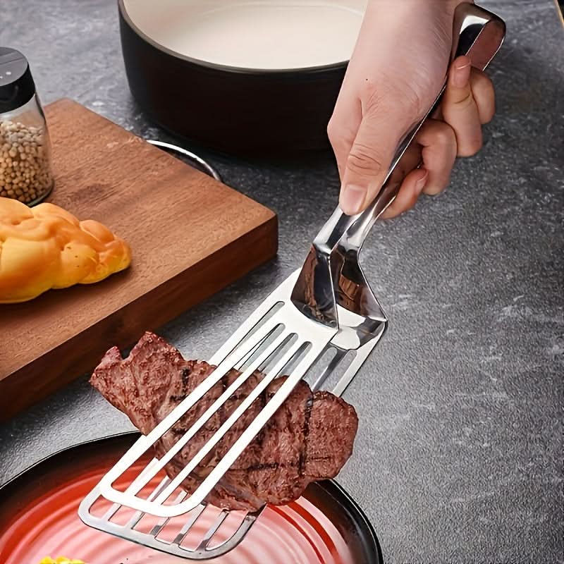 Premium Stainless Steel Serving Tongs for Kitchen