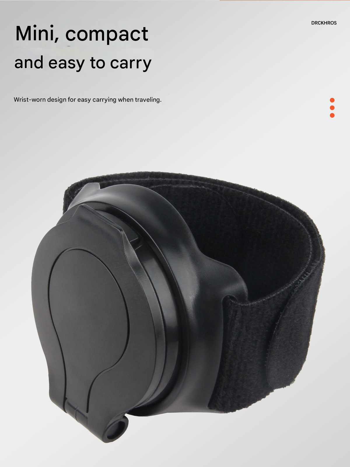 360° Rotating Bike Rearview Mirror with Adjustable Wrist Strap – Wide-Angle Cycling Safety Accessory