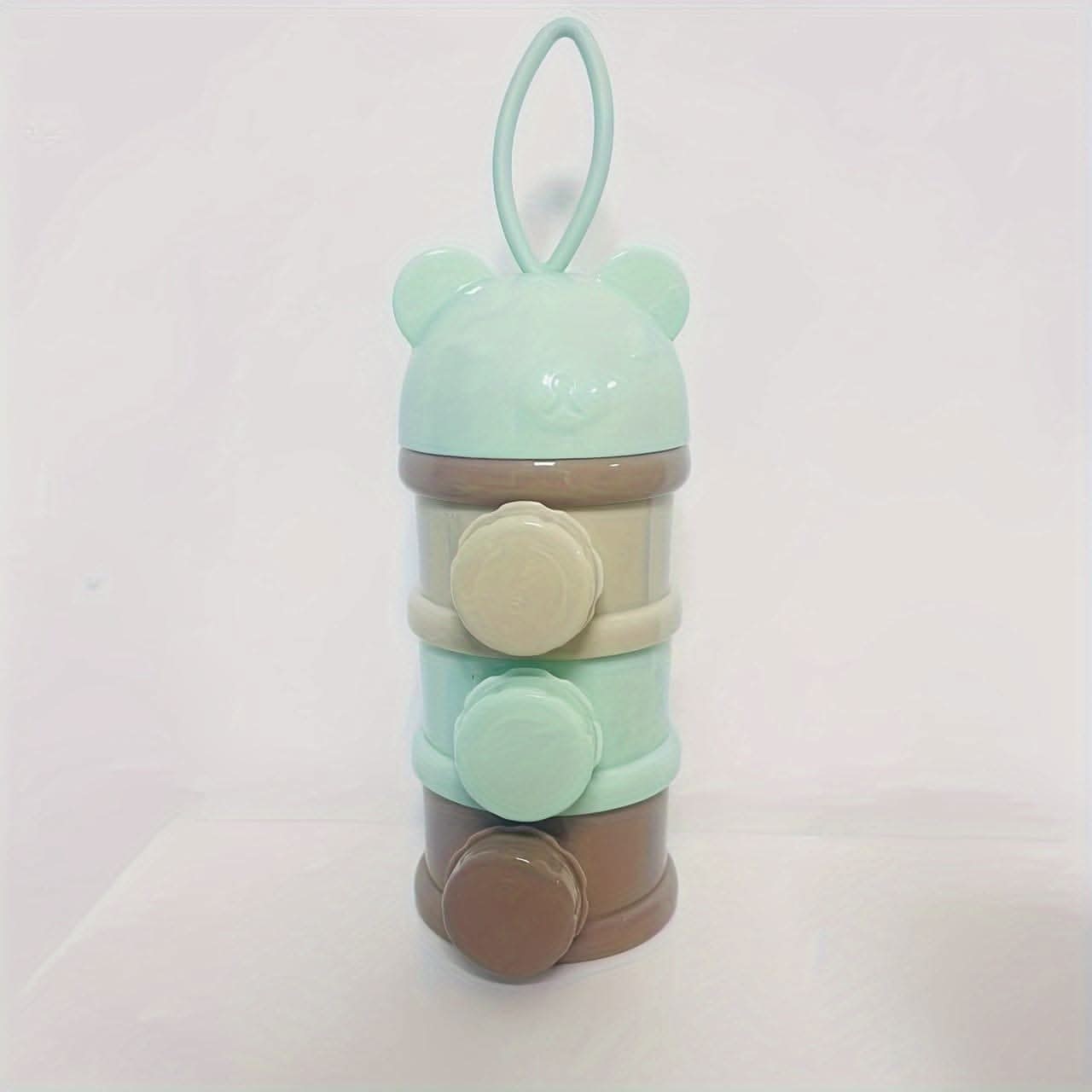 Formula Three-layer Four-layer Cartoon Bear Style Portable Box, Snack Food Container