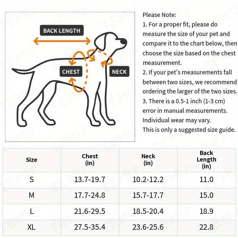 Waterproof Dog Winter Coat with Harness