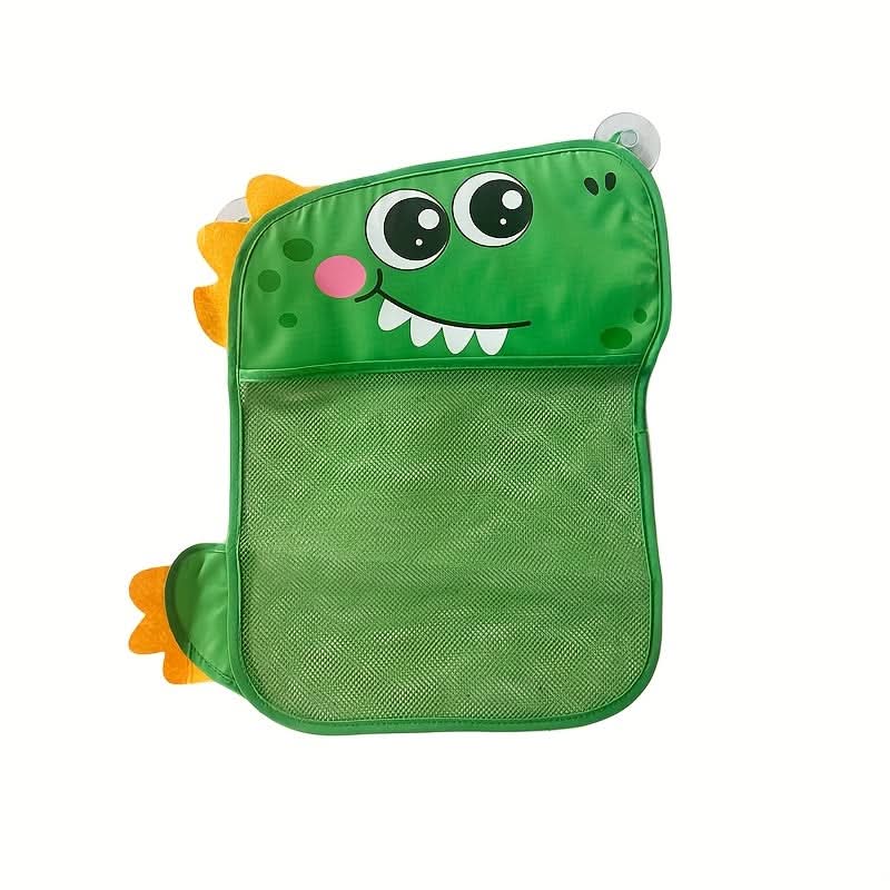 Cartoon Bath Net Bag with Suction Cup – Waterproof Baby Bath Storage Net