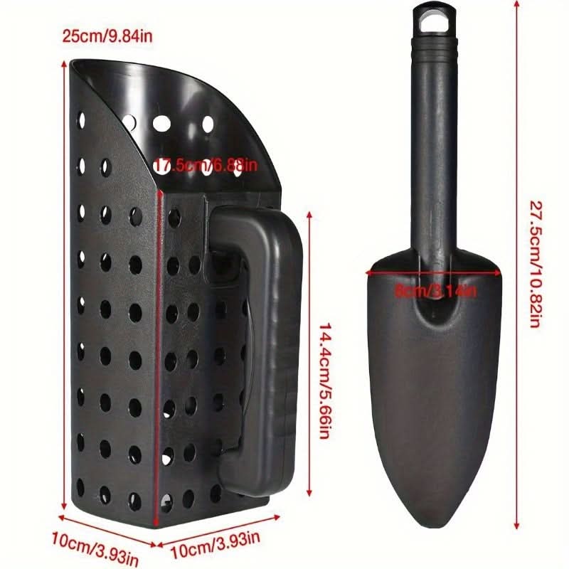 Beach Treasure Hunting Set – ABS Plastic Sand Shovel & Basket