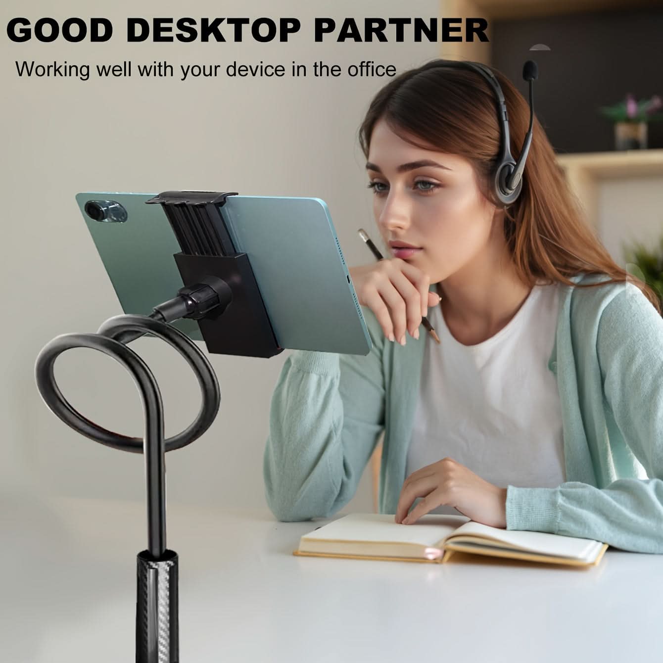 Aluminum Gooseneck Tablet & Phone Stand Holder