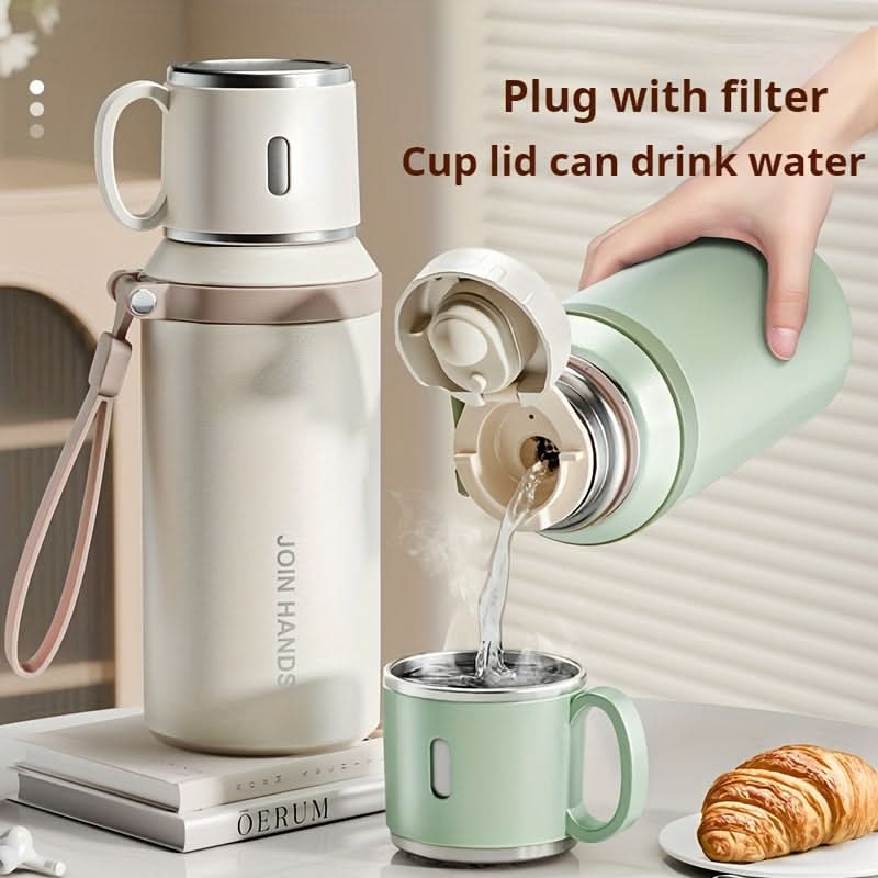 Stainless Steel Vacuum Flask – Double-Walled Insulated Bottle