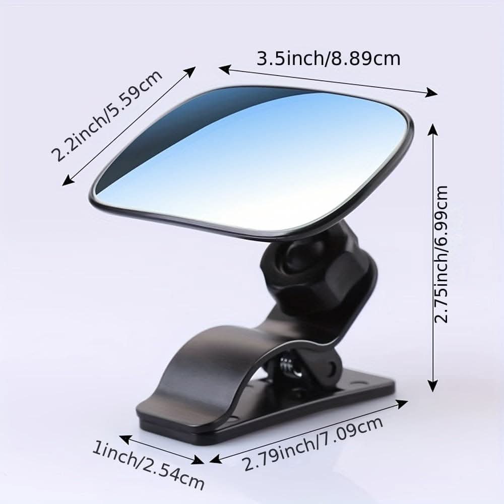 Wide Angle Convex Rearview Mirror, Adjustable Backseat Car Mirror