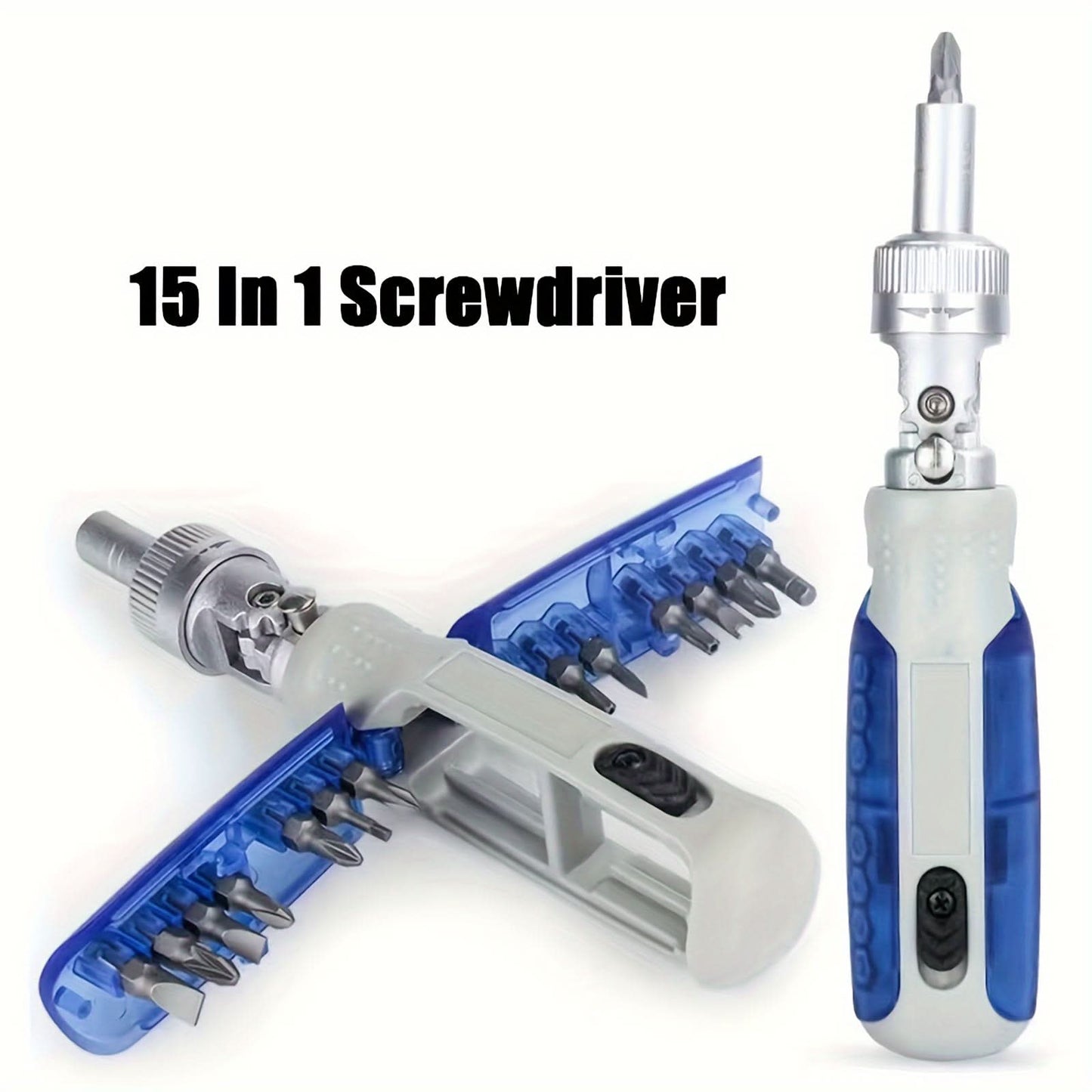 15-in-1 Multi-Angle Ratchet Screwdriver Set