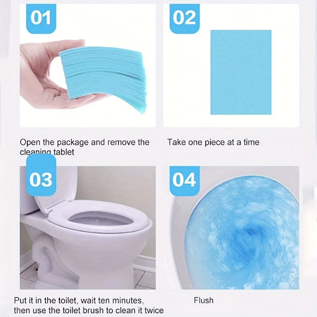 30-Piece Multi-Purpose Cleaning Tablets – Toilet & Floor Cleaner