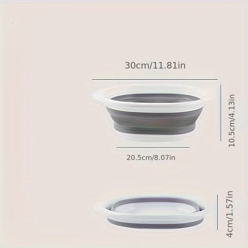 Portable Collapsible Wash Basin - Foldable Plastic Basin for Home, Dorm, and Outdoor Use