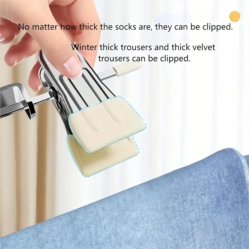8-Pack Stainless Steel Pants Hangers
