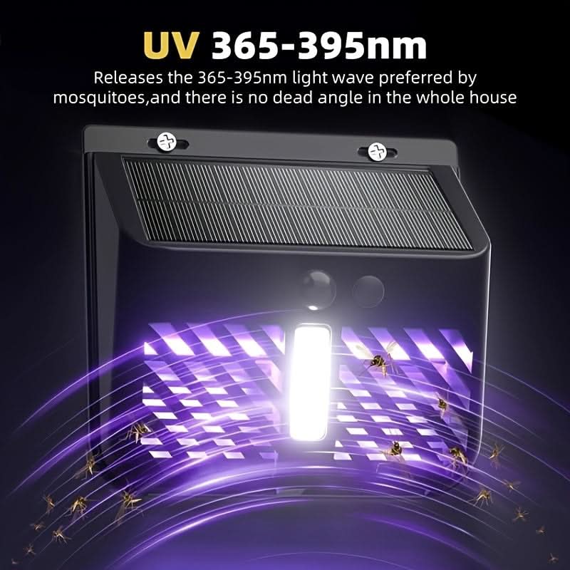 Outdoor LED Solar Mosquito Lamps - UV & Motion Sensor Wall Lamps