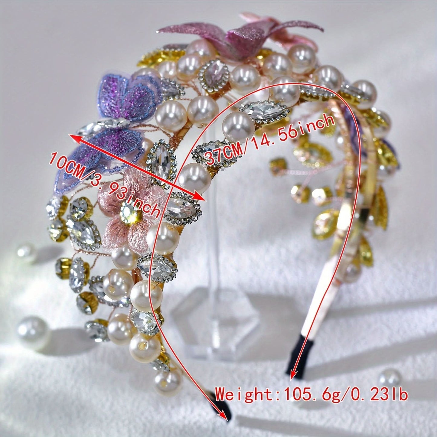 Elegant Rhinestone Iron Alloy Hairband for Women