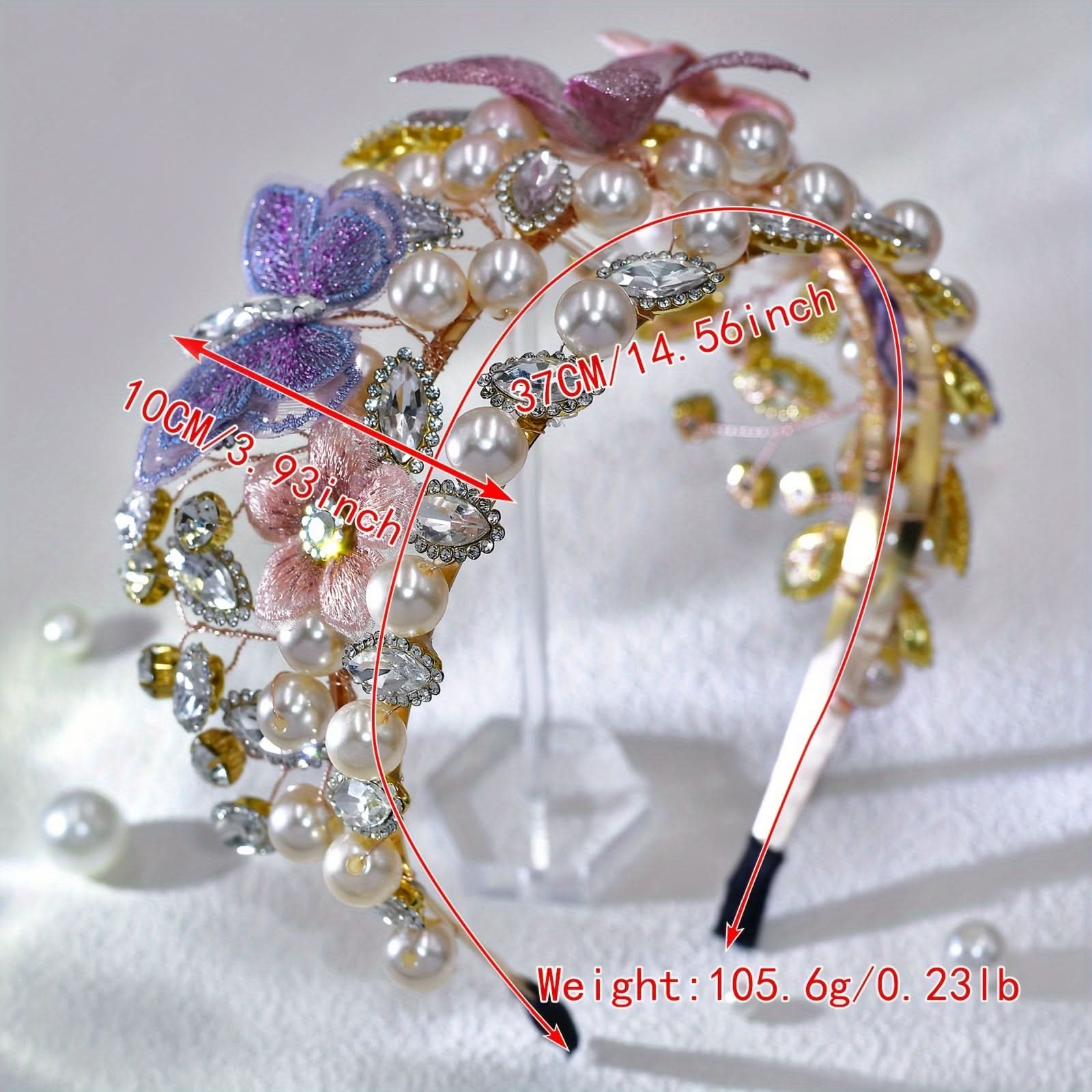 Elegant Rhinestone Iron Alloy Hairband for Women