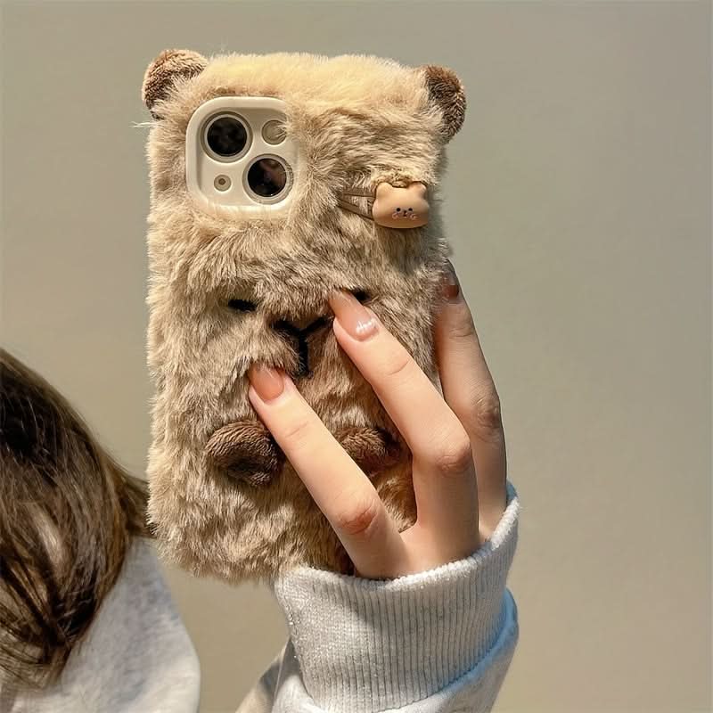 Cute Plush Capybara iPhone Case Cover