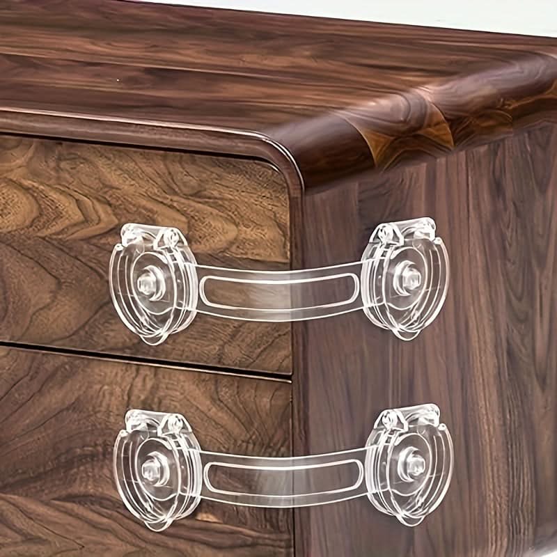 10-Pack Child Safety Cabinet Locks and Drawer Straps