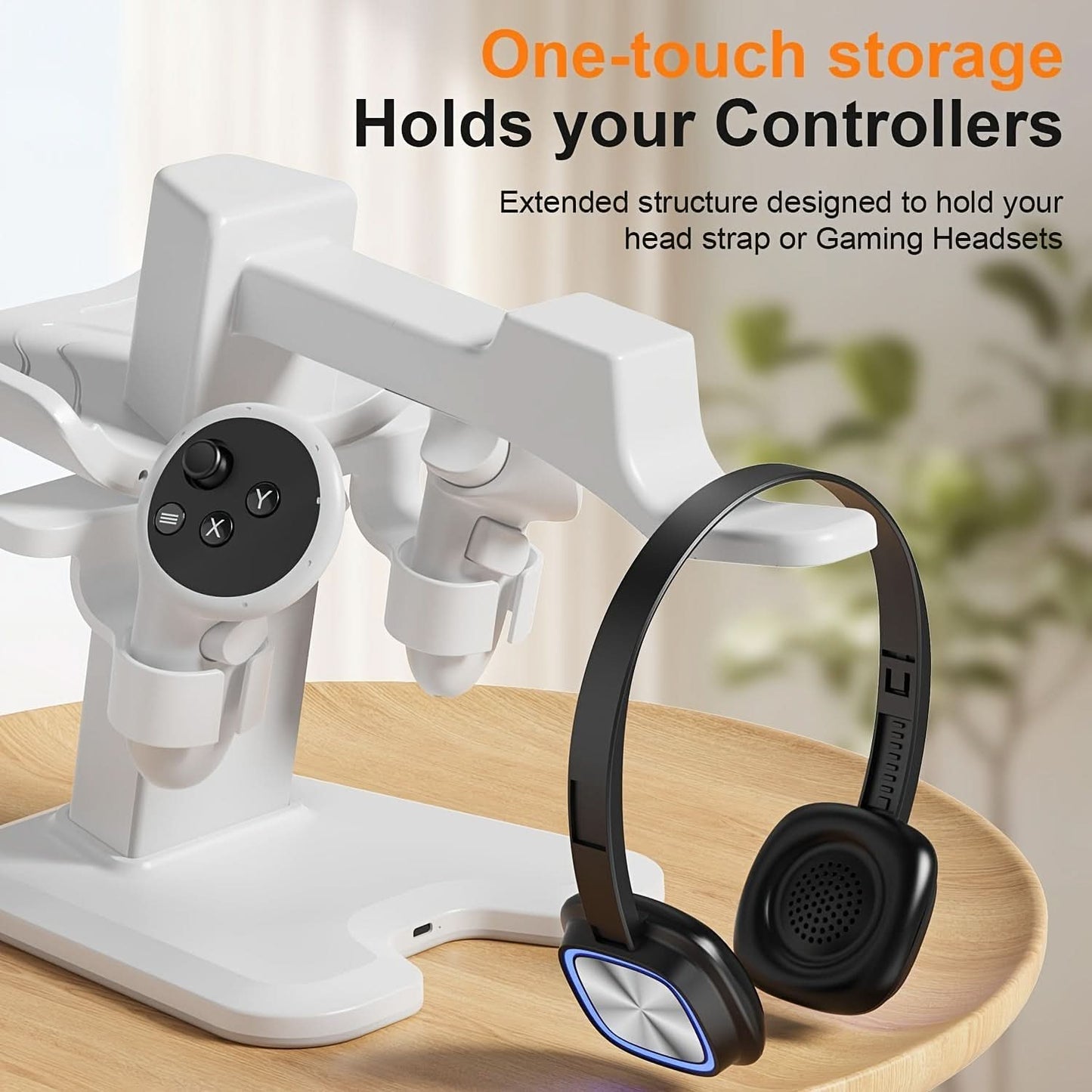 RGB Charging Dock Stand for Meta Quest 3 & 2