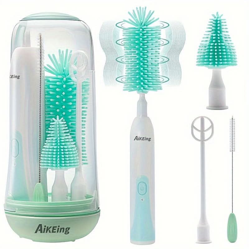 Electric Bottle Brush with UV Sterilization, Multifunctional Cleaning Cup Set