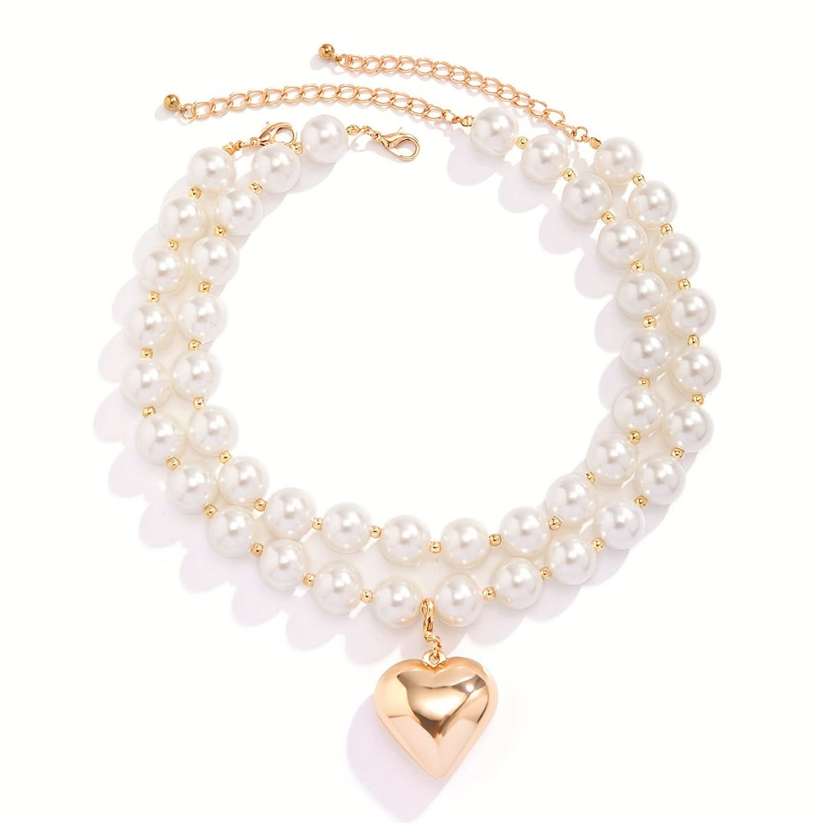 2pcs/Set Boho Exaggerated Large Round Beads Necklace