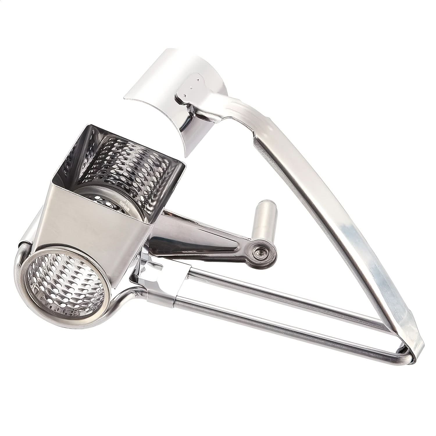 Stainless Steel Rotary Cheese Grater - Dishwasher Safe