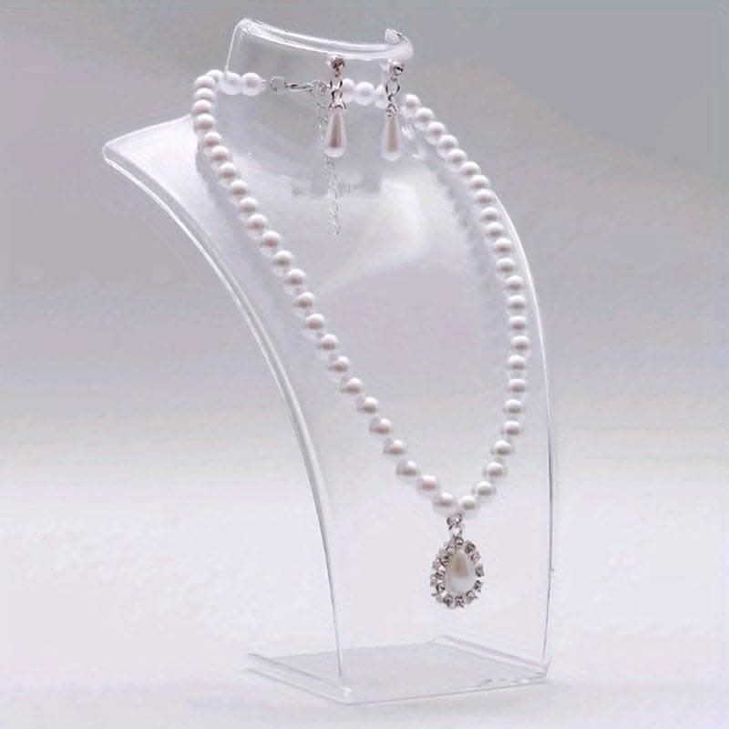 Deluxe Necklace Display Stand – Adjustable Portrait Neck Design
