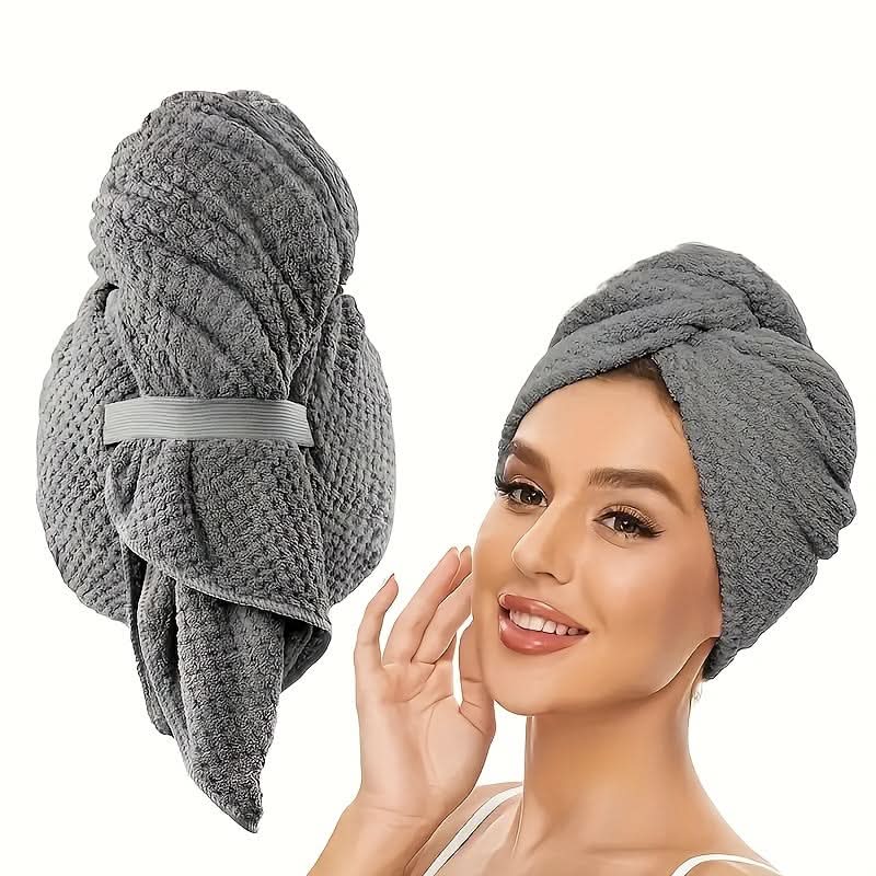 Luxurious Quick-Dry Hair Turban Wrap