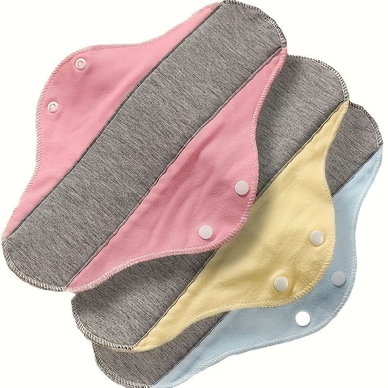 4pcs Graphene Antibacterial Menstrual Pads – Washable Leak-Proof