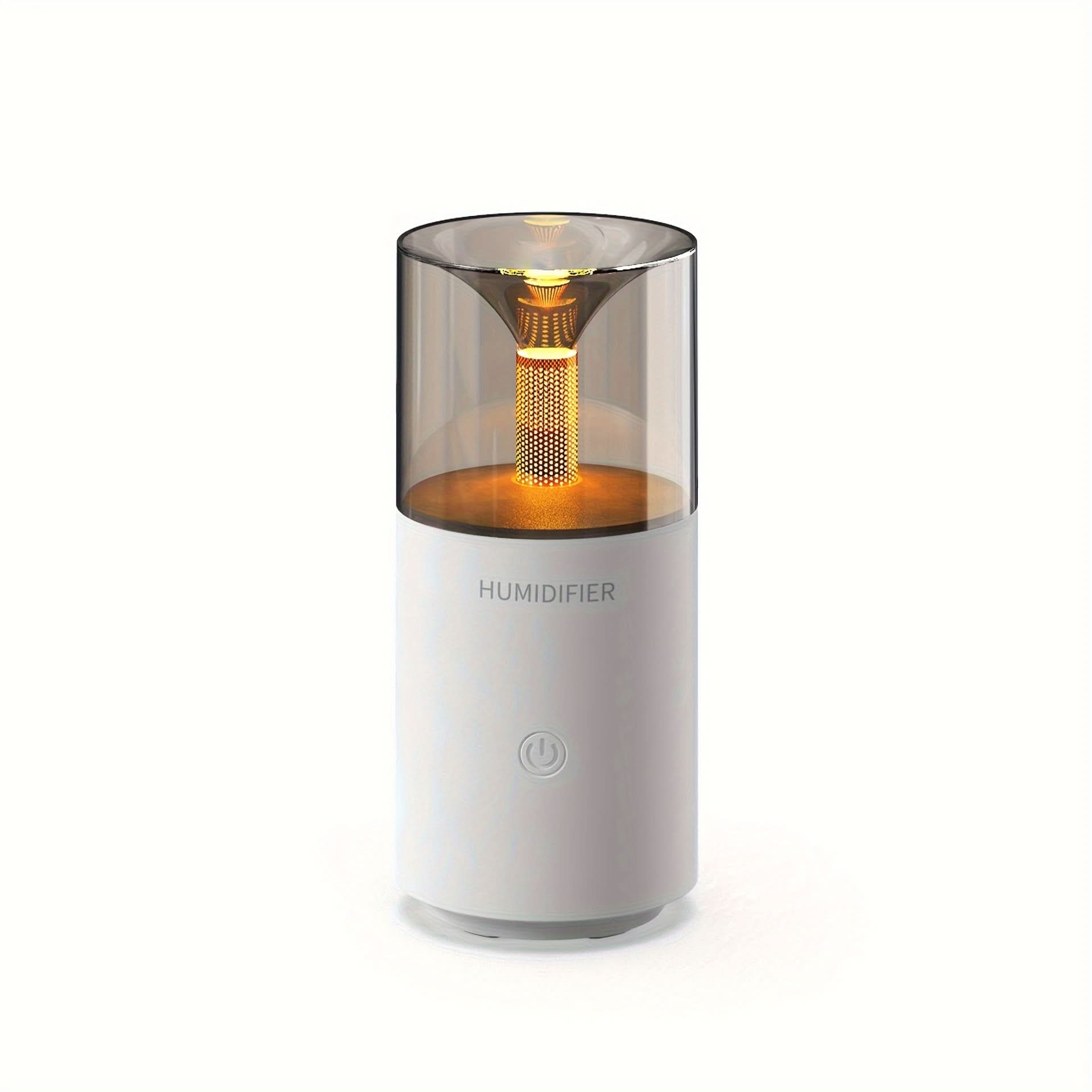 Vintage USB Candlelight Humidifier & Diffuser – Compact for Home & Office