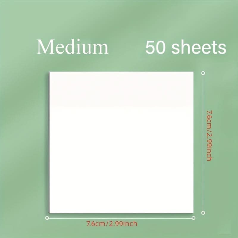 50-Sheet Clear Waterproof Sticky Notes – Memo Pads