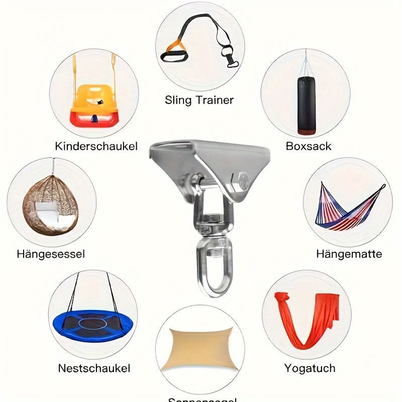 360° Swivel Stainless Steel Hammock Hook