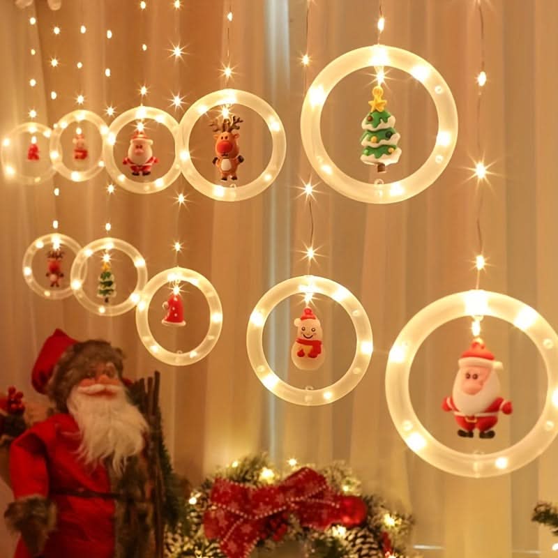 USB LED Christmas Santa Light String for Decor