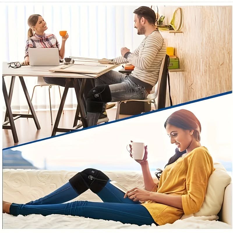 USB Powered Electric Heating Knee Pad for Pain Relief-1 Pair