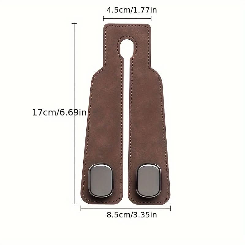 Hidden Car Seat Back Hook, Double Storage