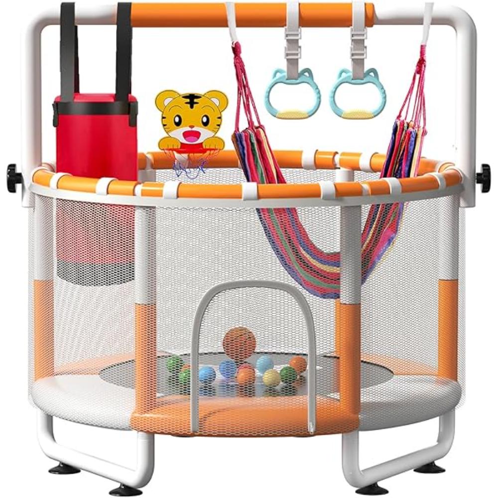 Dolphin Trampoline For Kids with U Leg 4.6Ft