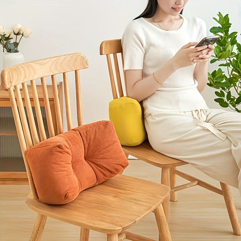 Lumbar Pillow – Ergonomic Backrest for Office, Napping & Study