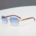 Chic Men's Frameless Square Glasses – Lightweight PC Lens