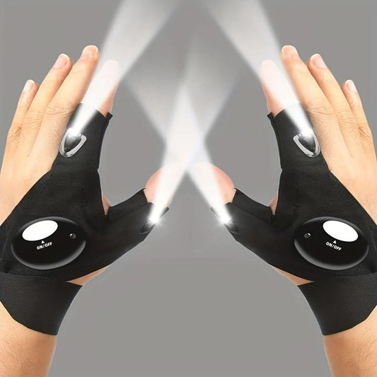 1pc LED Torch Gloves - Perfect Camping Tool And Gift For Men On Christmas Or Birthday
