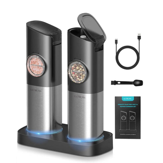 Electric Salt and Pepper Grinder Set