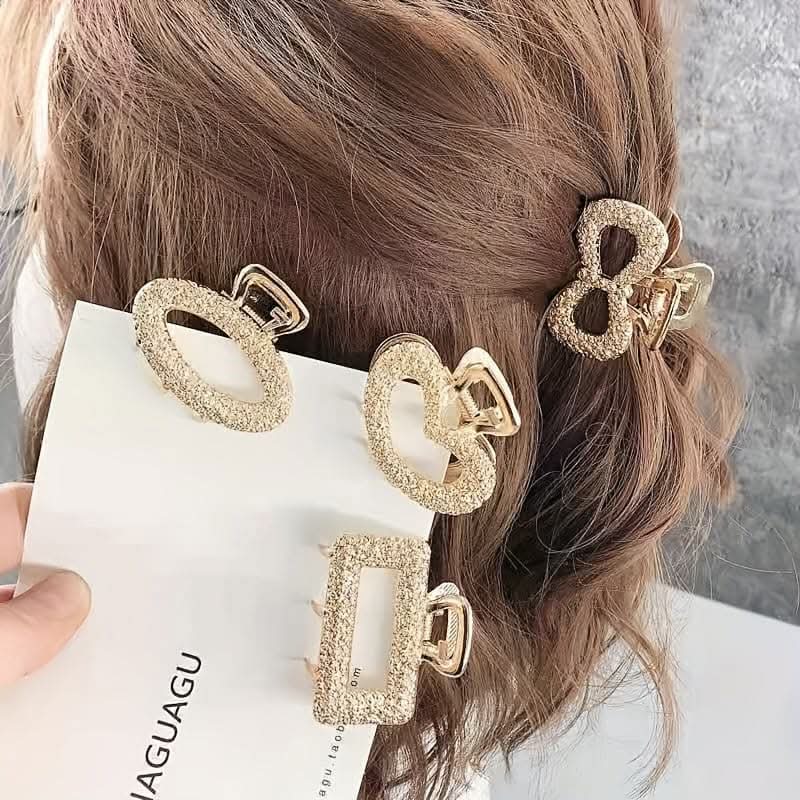 5pcs Vintage Hollow Out Hair Clips