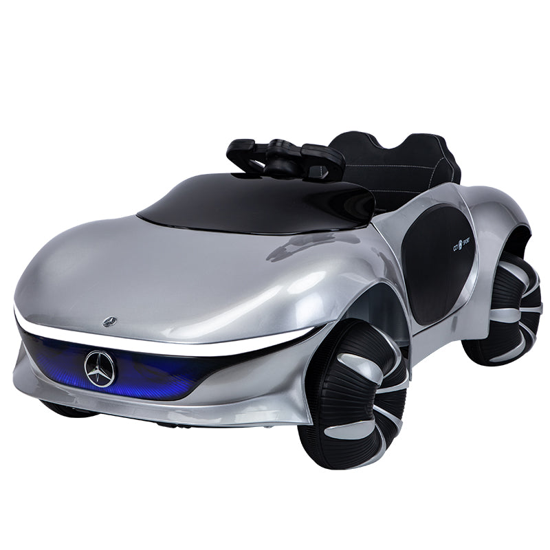 Mercedes Benz 12v Battery Operated Car with Remote Silver