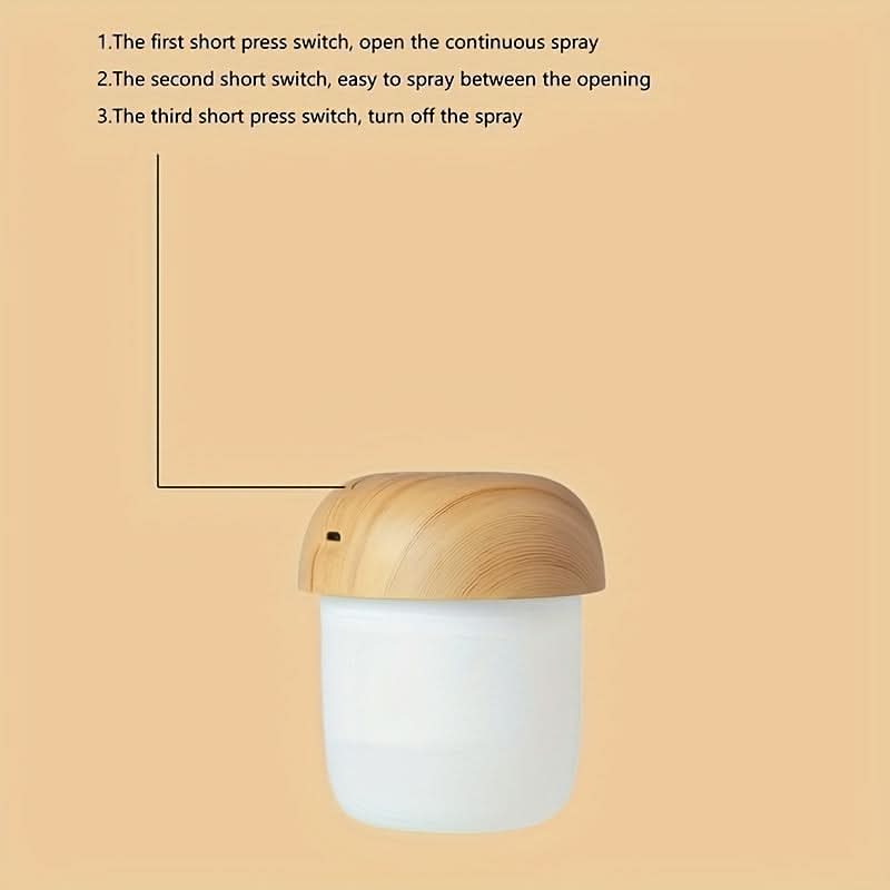 Wood Grain USB Mushroom Air Humidifier
