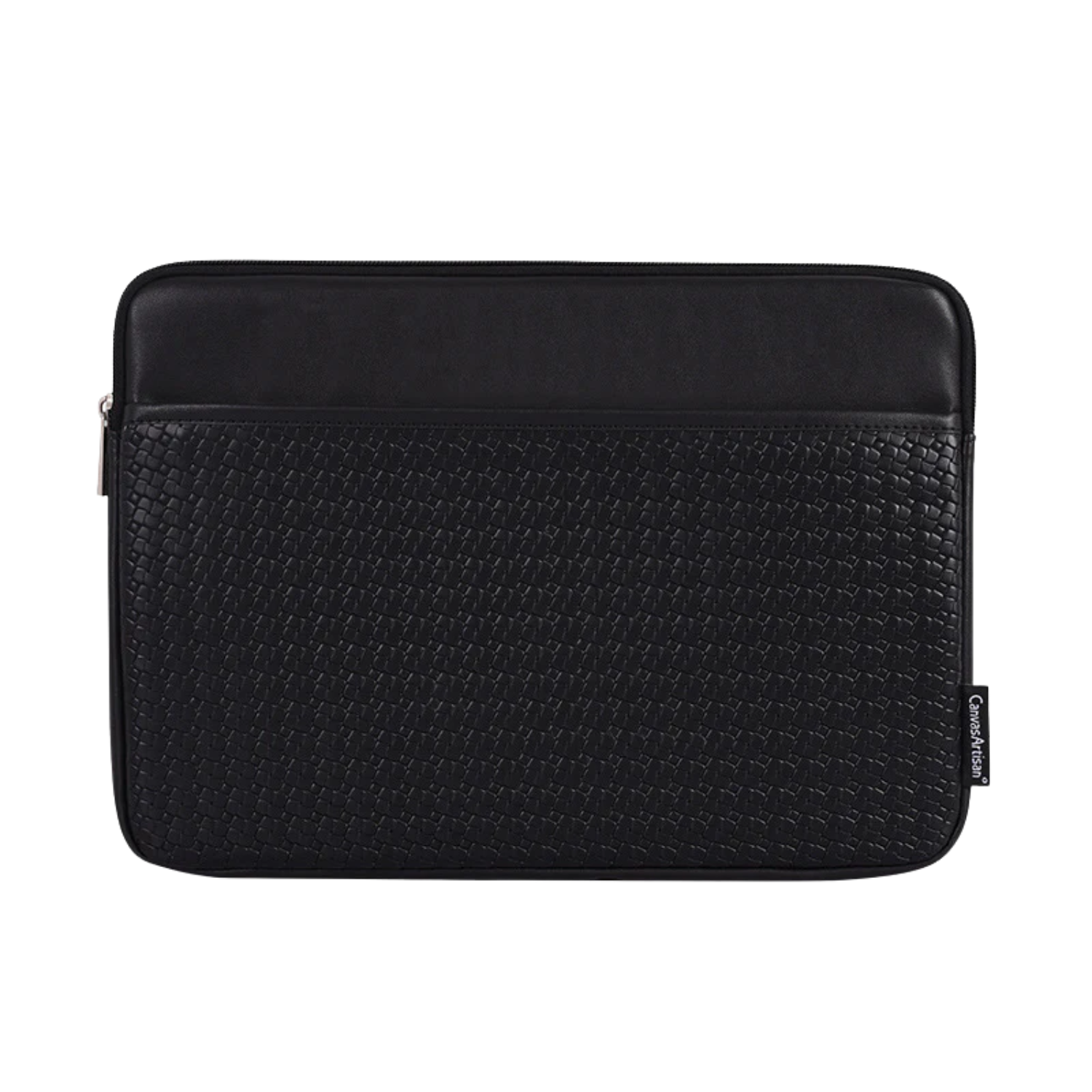 Woven Textured Laptop Sleeve – Shock-Resistant PU Case (11"-15" Inches)