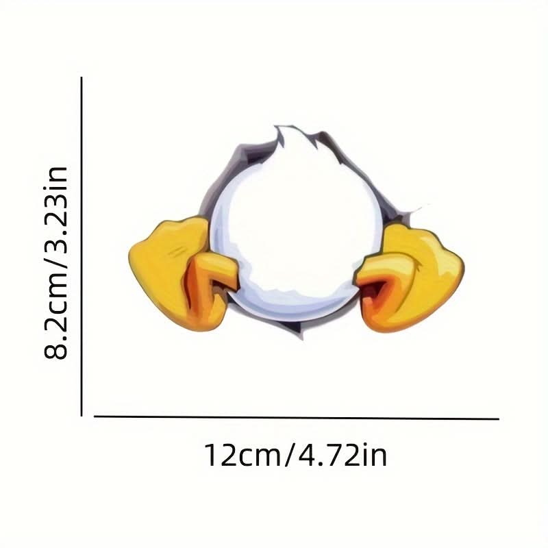 Stuck Duck Tail Car Sticker – Durable for Vehicles, Laptops, Cups & More
