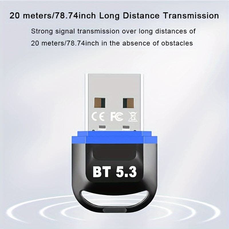 USB Bluetooth 5.3 Adapter for Audio & PC
