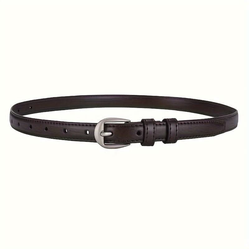 Women’s Skinny PU Leather Waist Belt