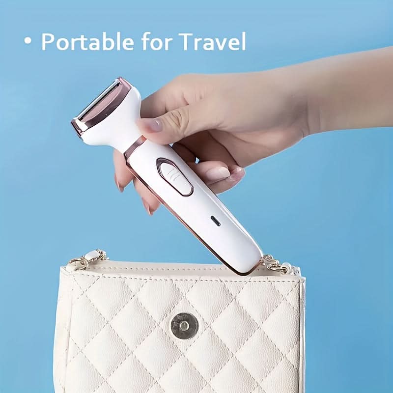 4-in-1 Electric Hair Remover for Women – USB Rechargeable Trimmer Facial, Bikini, Nose & Body Grooming Kit