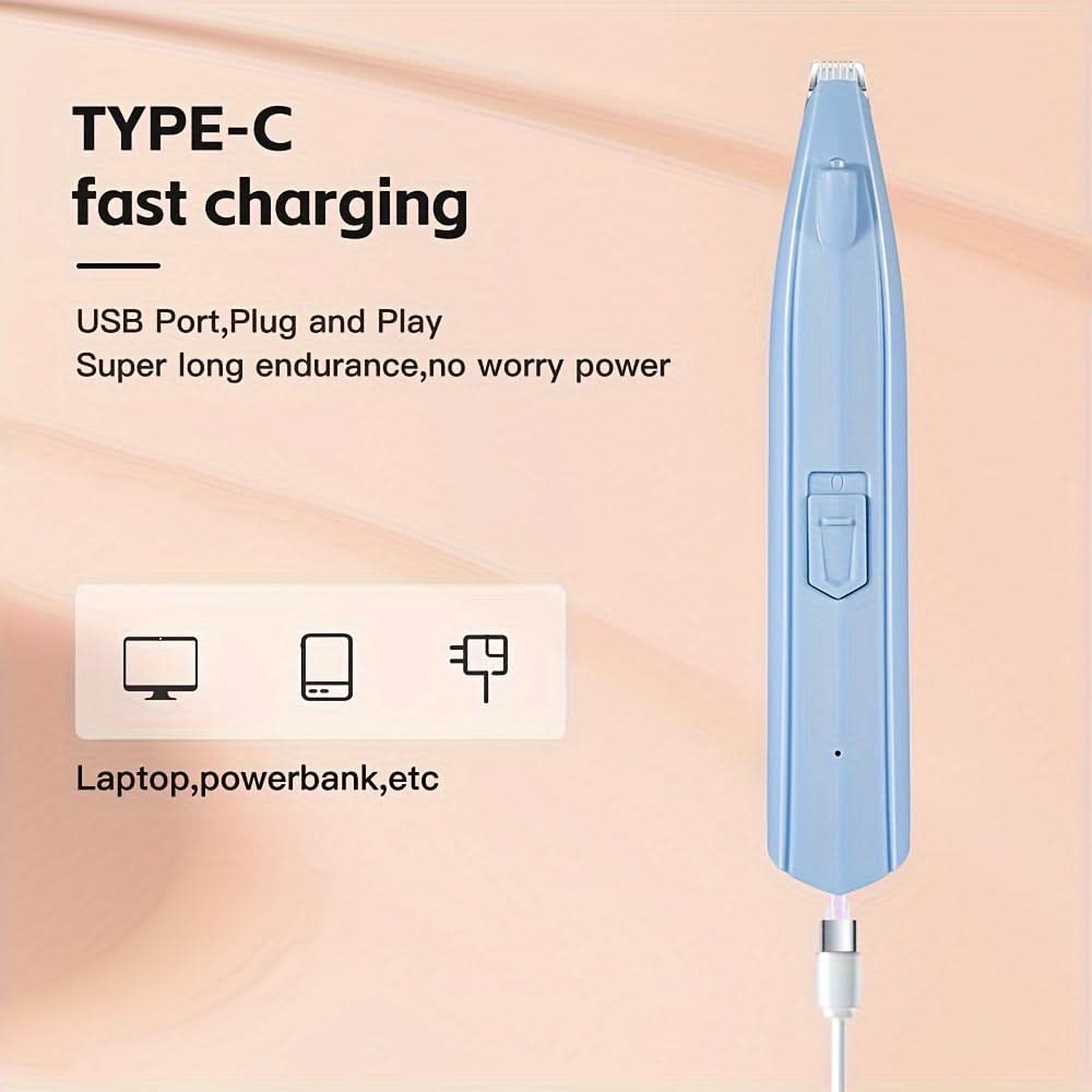Cordless Pet Hair Clipper with Light