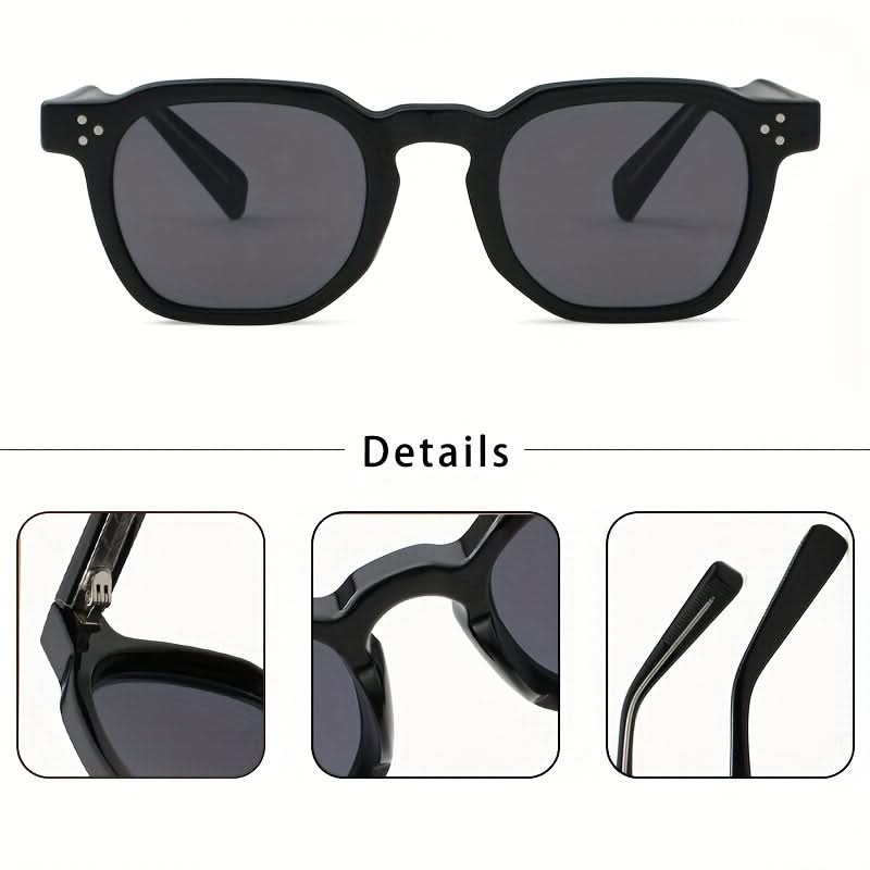 Vintage Retro Square Frame Glasses – Stylish Accessories for Adventurers