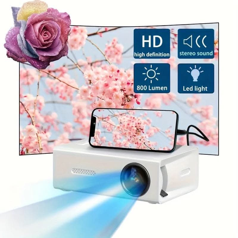 Mini Portable Projector for Home and Outdoor