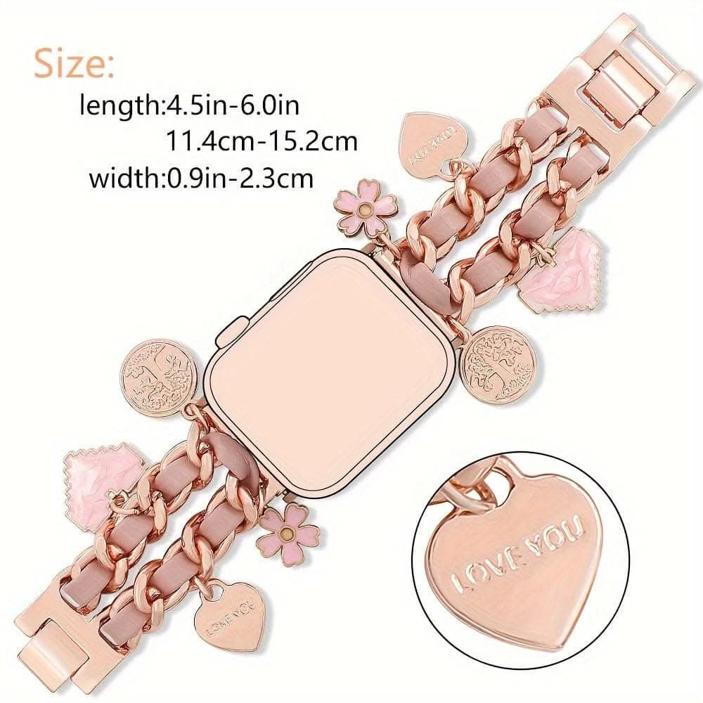 Women's Multi-Specification Love Watch Strap – Compatible with Apple Watch